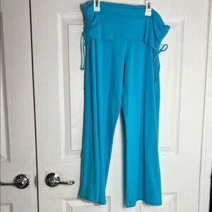 Lucy Love Turquoise Wide Leg Pants